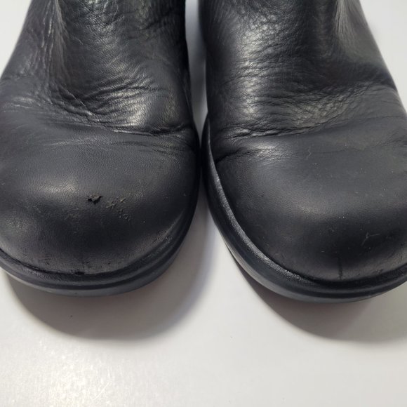 ARIAT Santa Cruz Black Leather Mules Slip On Clogs Women's Size 10B - Picture 9 of 9